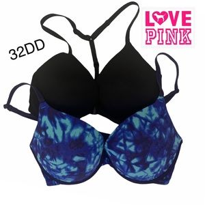 Victoria Secret PINK Padded Push Up Bras  32D Set